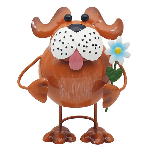Bright Eyes Dog Garden Ornament 18cm