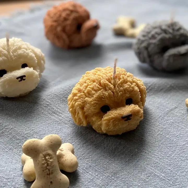 Dog Candles Head unscented