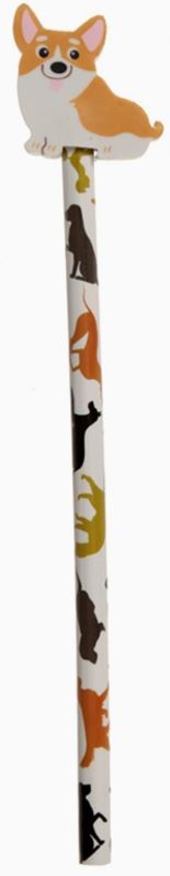 Barks Dog Pencil With Eraser Topper