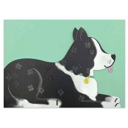 Border Collie Greetings Card