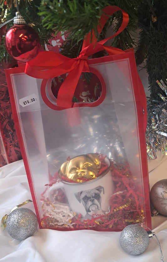 Christmas Boxer Bulldog Set
