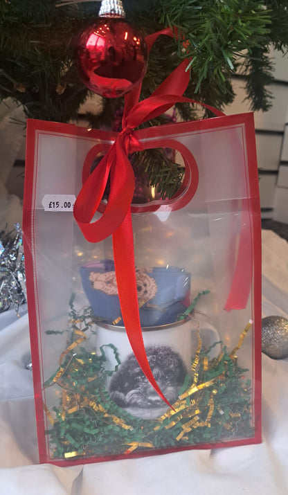 Christmas Cockerpoo Mug and Socks Set