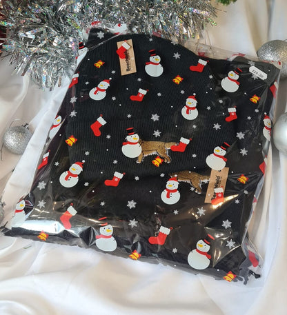 Christmas Golden Retriever Scarf and Hat set