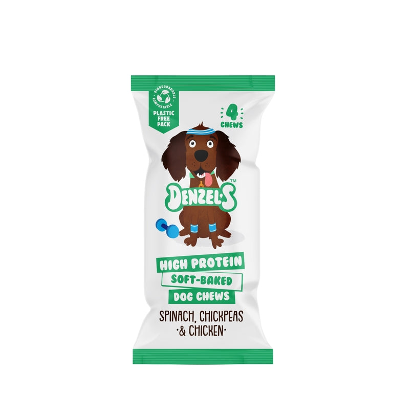 Denzel's Dog Chews –  Chicken, Spinach and Chickpeas