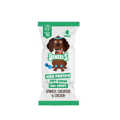Denzel's Dog Chews –  Chicken, Spinach and Chickpeas