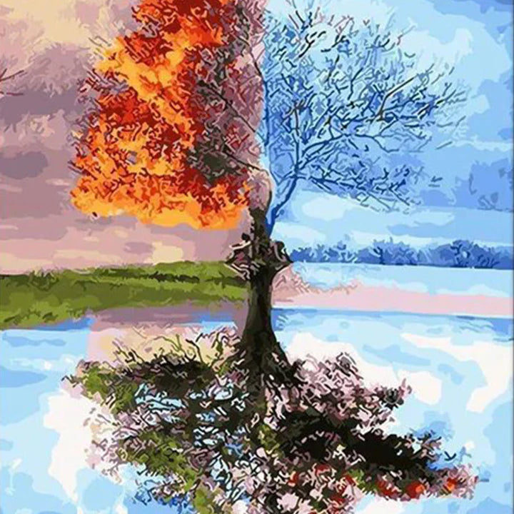 Diamond Painting Four Seasons Tree