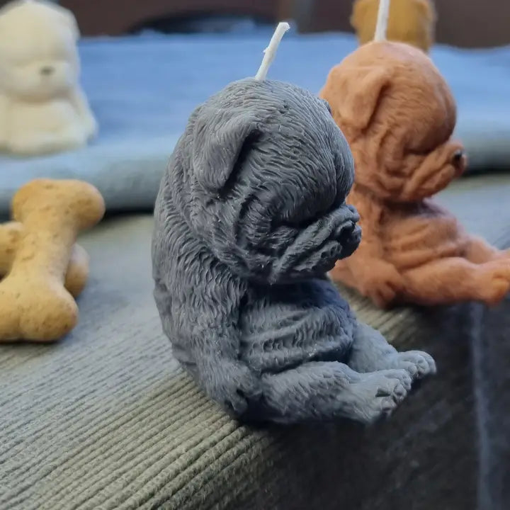 Dog Candles Sleeping Unscented