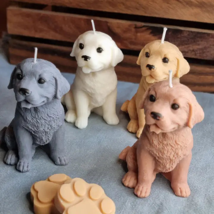 Dog Candles Sitting Scented