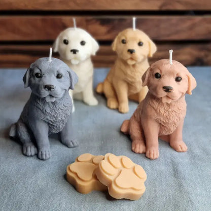 Dog Candles Sitting Scented