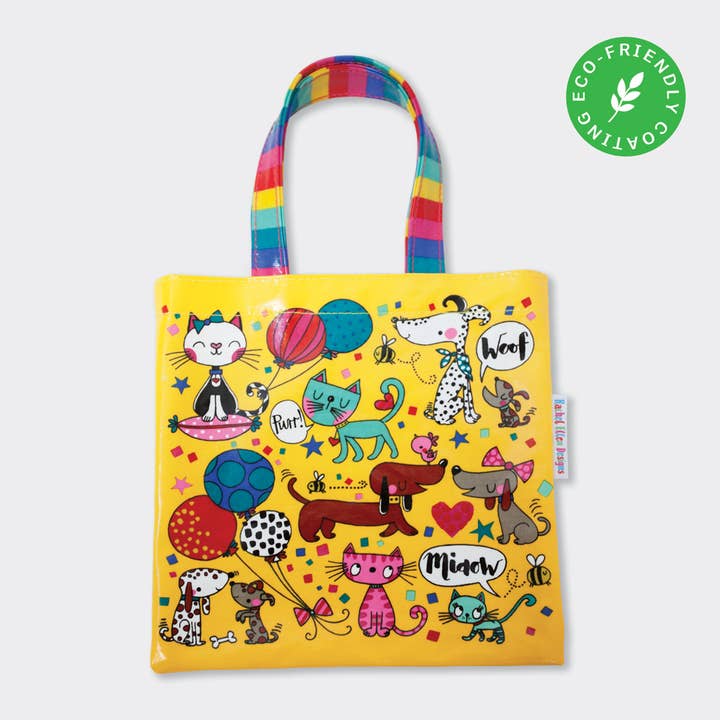 Mini Tote Bag - Cats & Dogs