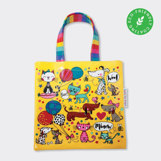 Mini Tote Bag - Cats & Dogs