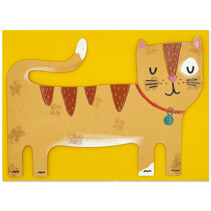 Ginger Cat Greetings Card