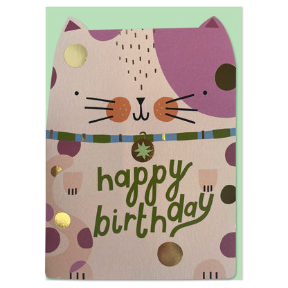 Happy Birthday Cat Greetings Card