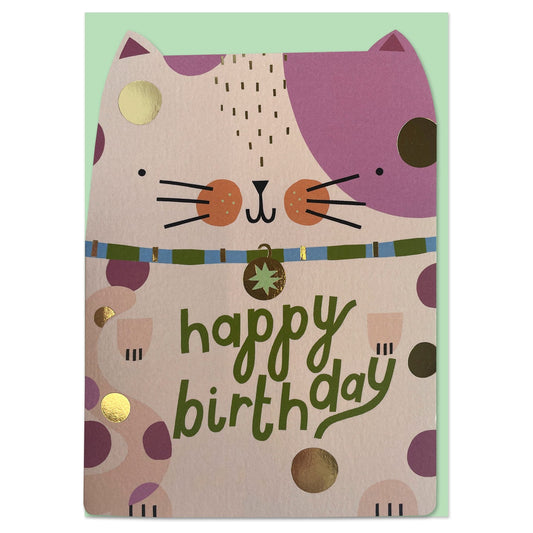 Happy Birthday Cat Greetings Card