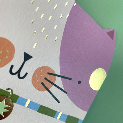 Happy Birthday Cat Greetings Card