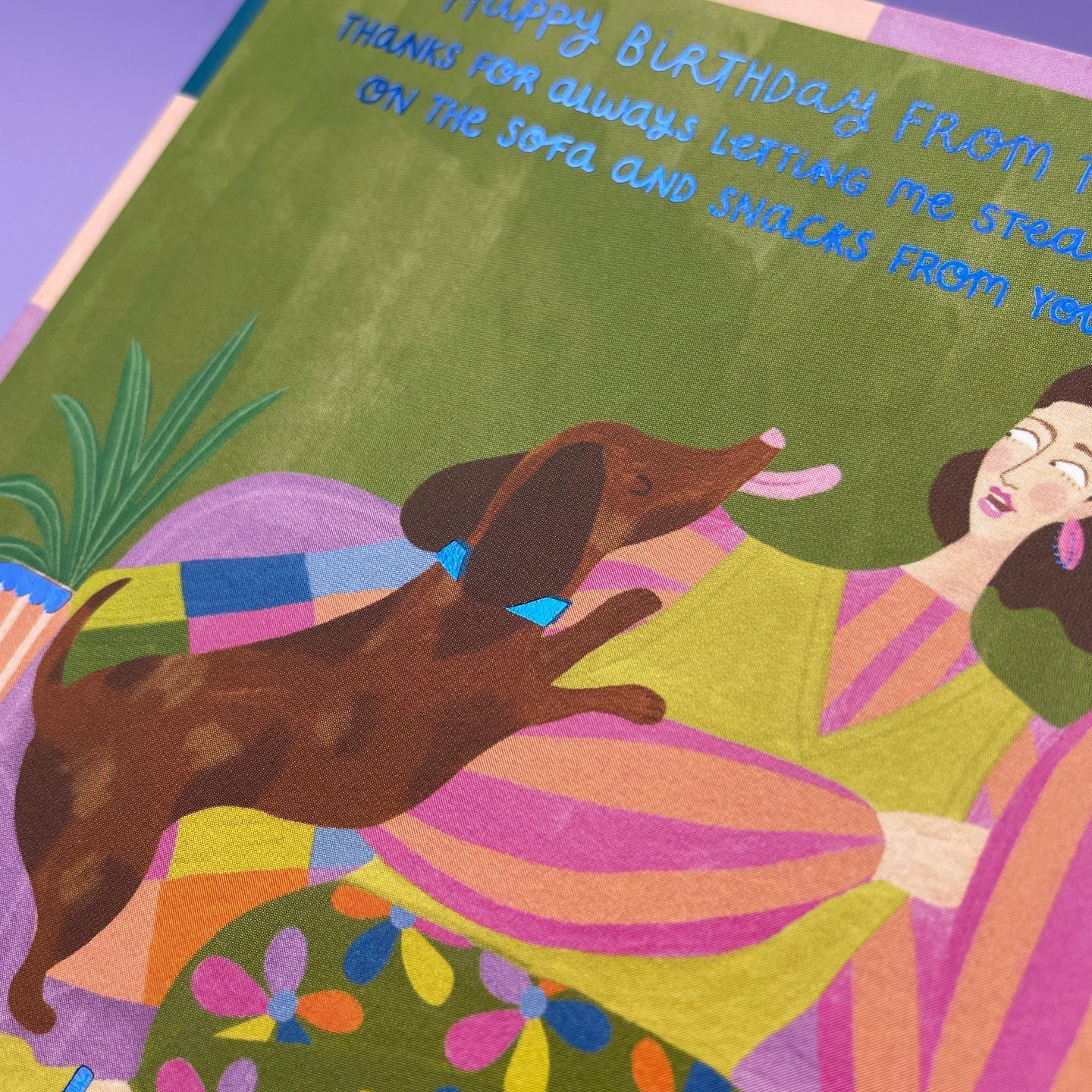 Happy Birthday From The Dog Greetings Card