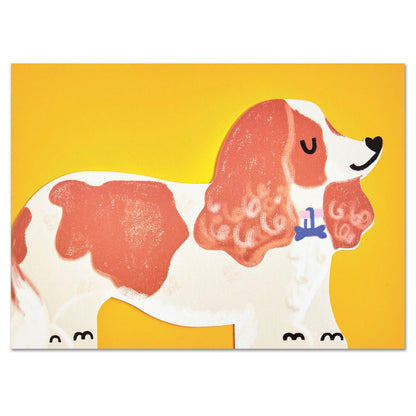 King Charles Spaniel Greetings Card