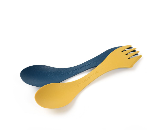 Light My Fire Spork Original 2-Pack - Musty Yellow/Hazy Blue