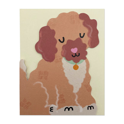 Cockapoo Puppy Mini Greetings Card