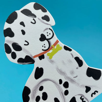 Dalmatian Puppy Mini Greetings Card