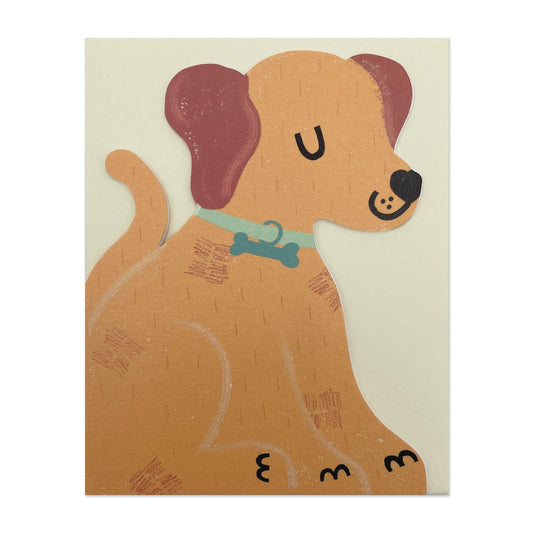 Labrador Puppy Mini Greetings Card