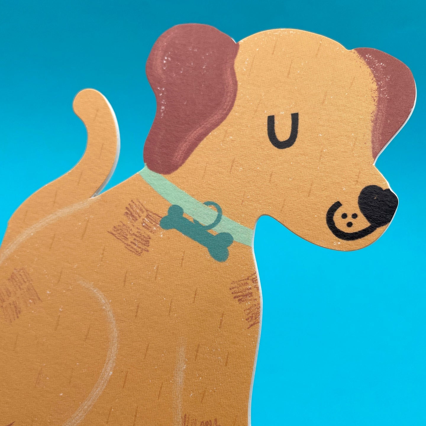 Labrador Puppy Mini Greetings Card