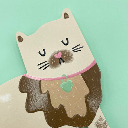 Persian Cat Greetings Card