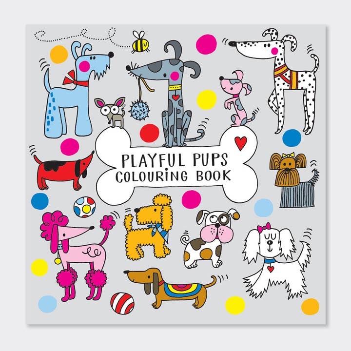 Playful Pups Colouring Book