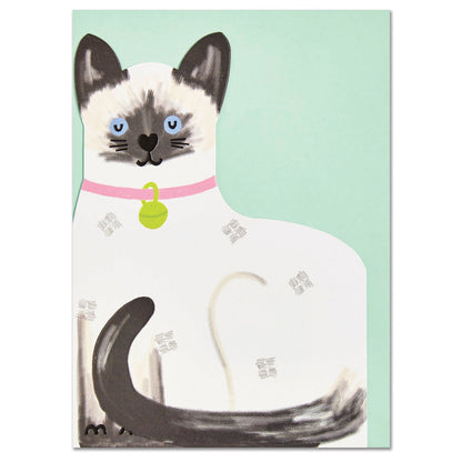 Siamese Cat Greetings Card
