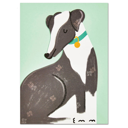 Whippet Greetings Card